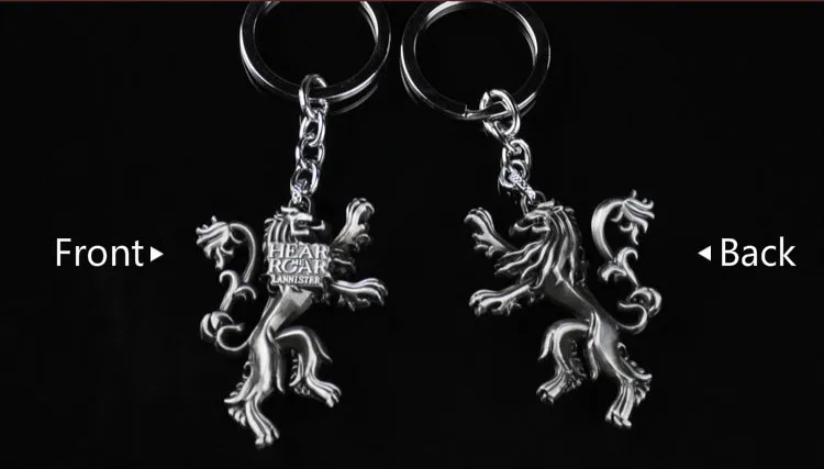 Мода Аниме Игра престолов брелок для мужчин брелок Portachiavi автомобильный брелок кольцо chaviro ювелирные изделия подарок сувениры