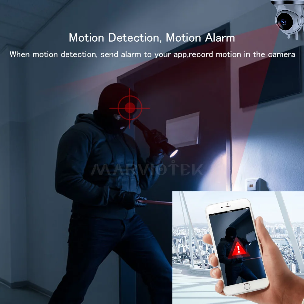 IP камера wifi видео наблюдение мини с функцией автоматического слежения HD cctv