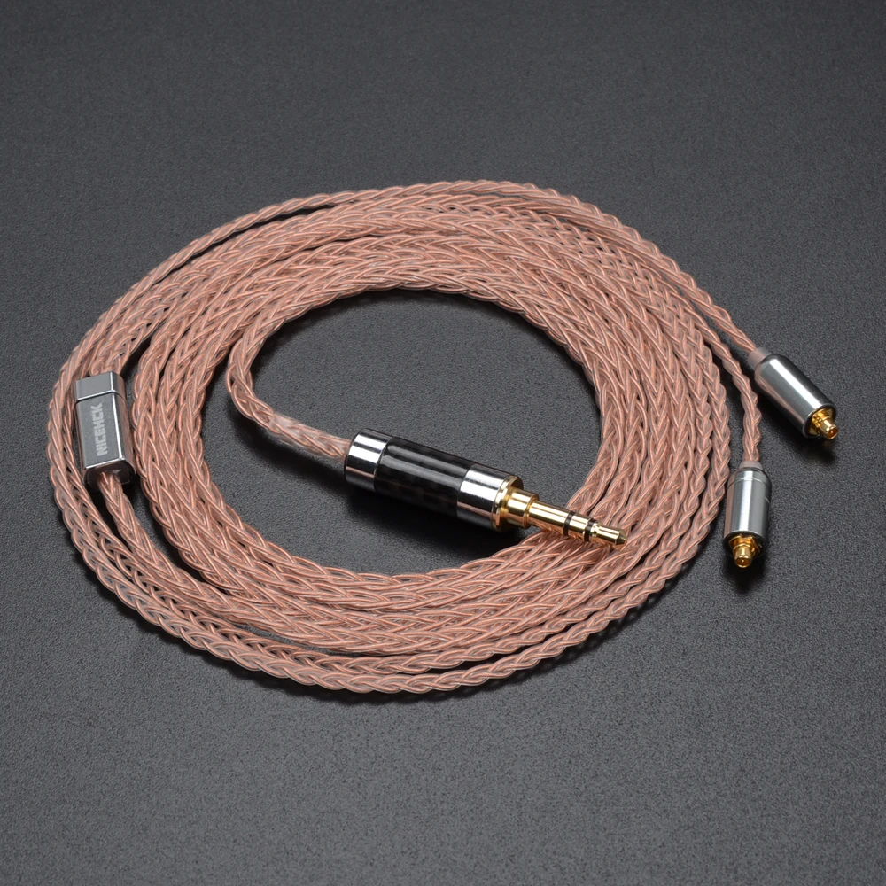 Nicehck MMCX/2Pin разъем 4 4/3 5/2 5 мм сбалансированный 8 ядро чистый Медь кабель для SE846