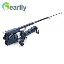 Складной мини-стержень, складная телескопическая удочка, портативная Удочка с леской, рыболовные снасти для ловли карпа