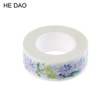 1 Pcs Super Beautiful Flower High Quality Washi Paper Masking Tapes Diy Floral Decorative Stickers Material Escolar