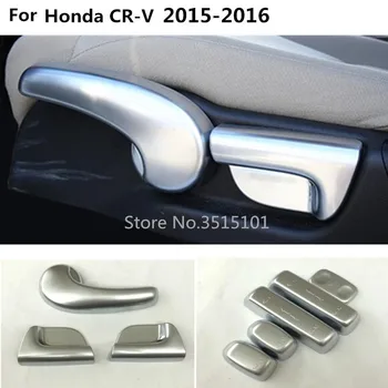 

Car Styling Cover ABS Chrome Seat Adjustment Knob Button Switch Trim Accessories For Honda CRV CR-V 2015 2016