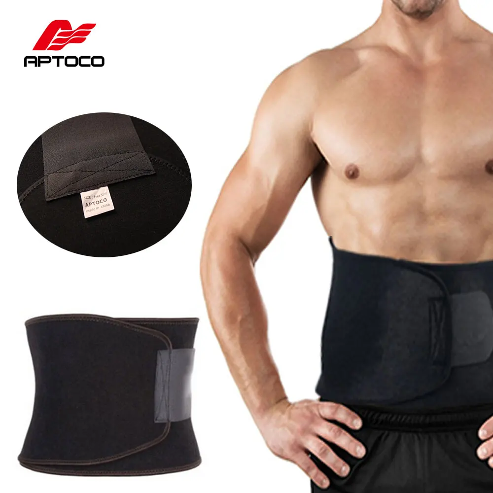 APTOCO Adjustable Waist Trimmer Exercise Sweat Belt Fat Burner Shaper Slimming Lose font b Weight b