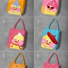 IVYYE, Толстая Утка, модная, аниме, складная, Холщовая Сумка для покупок, повседневные сумки на плечо, настраиваемая Сумка-тоут, женская, для девочек, Новинка