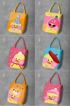 

IVYYE Fat Duck Fashion Anime Foldable Canvas Shopping Bag Casual Shoulder Bags Customized Tote Handbag Lady Girls New