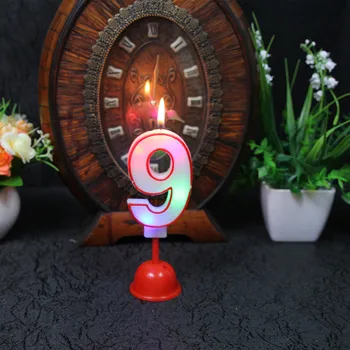

Burnable Digital Paraffin Candle Led Lamp for Birthday Party Christmas Festive Atmosphere Decoration