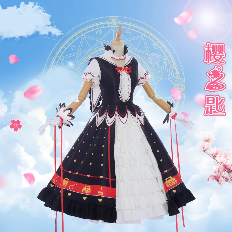 Card Captor Sakura anime cosplay fan art sakura costume The Key Of Dress Lolita dress | Тематическая одежда и униформа