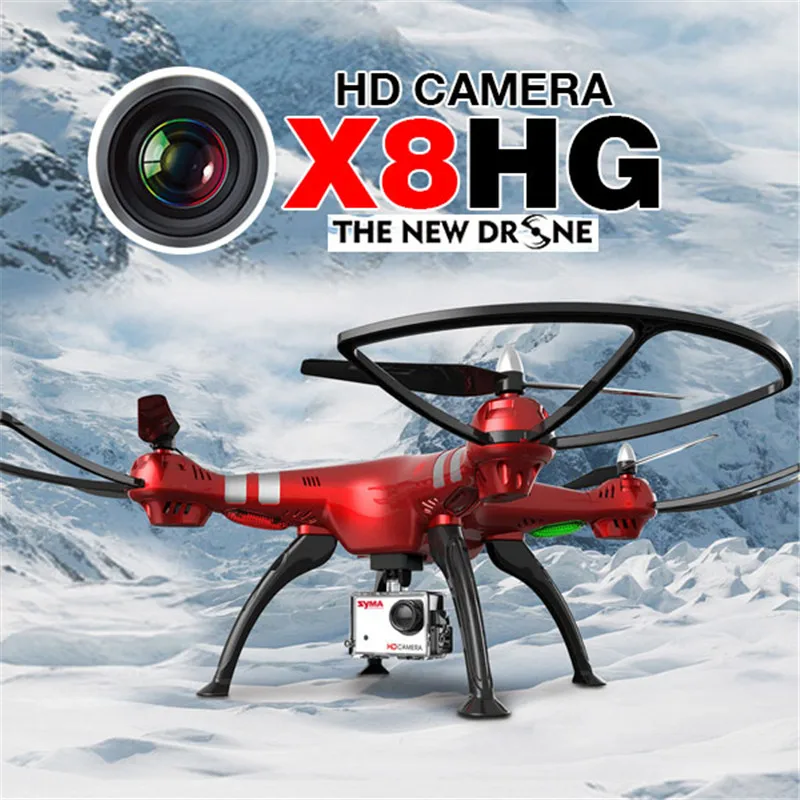

Original Syma X8HG With 8MP HD Camera Altitude Hold Mode 2.4G 4CH 6Axis RC Quadcopter RTF