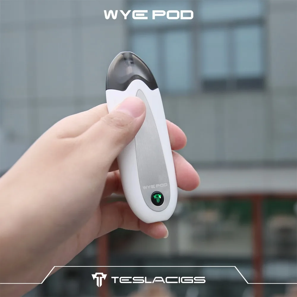 Original Tesla WYE Pod Vape Starter Kit 430mAh Battery All In One Vape E Cigarette Kit W 2ml Cartridge Bottom Refill Pod Kit 01 (14)