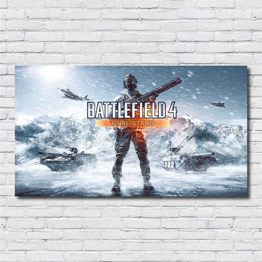 

Battlefield 4 art poster print game picture children room wall decoration posters room living Painting canvas painting R313
