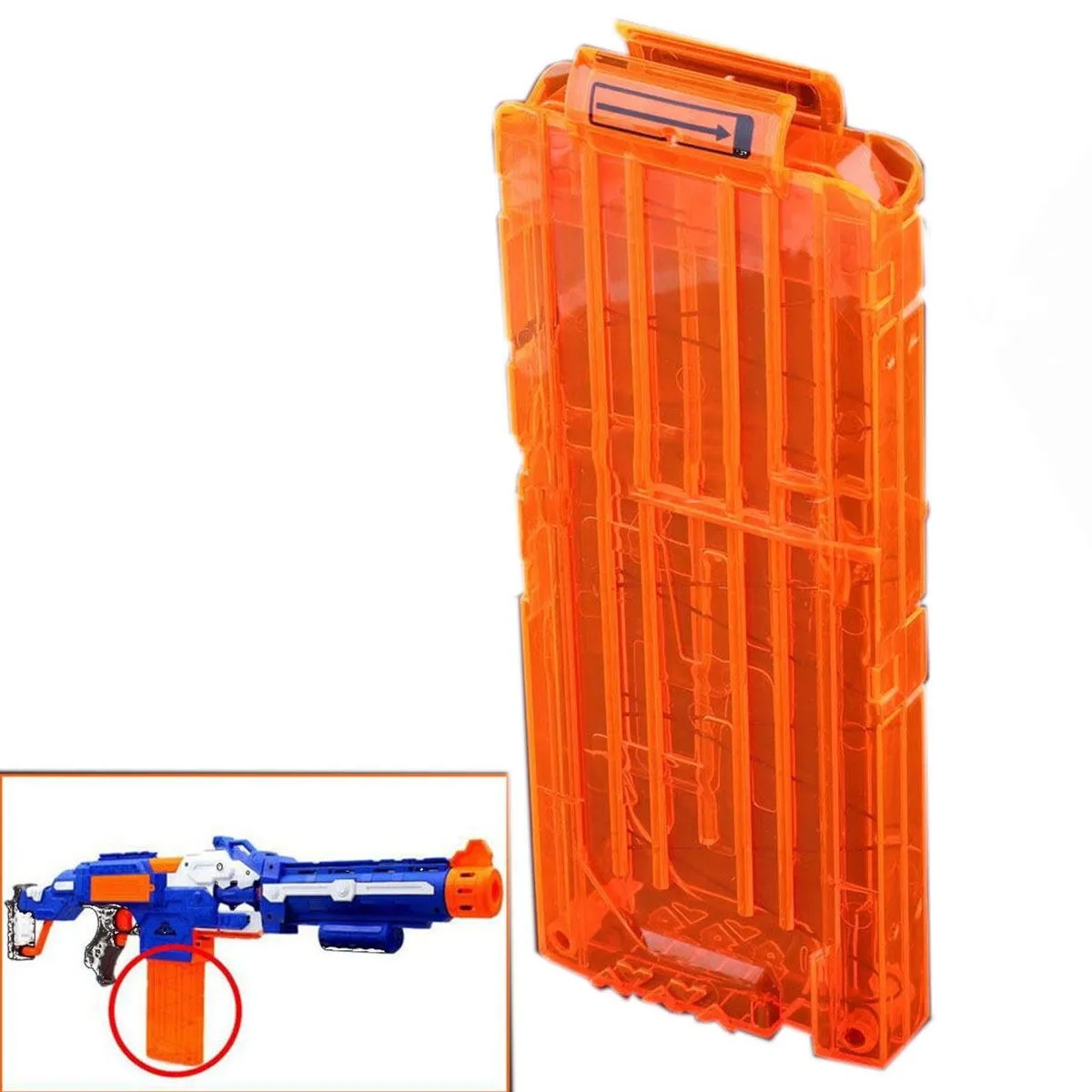 18 Dart Quick Reload Clip System Darts for Nerf N-strike Elite Toy Gun
