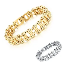 Estilo de JOYERÍA de moda Muchacho de Los Hombres de acero Inoxidable pulsera de Metal Brazaletes de la pulsera del mitón mano de Obra Superior