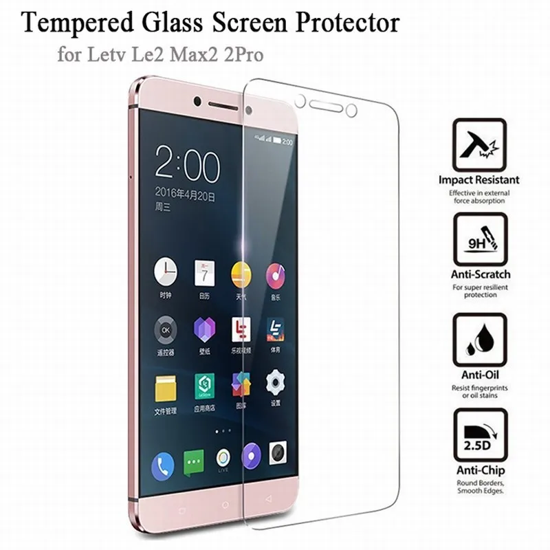 

Leeco Max2 2Pro Le 2 Tempered Glass for Letv Le2 Max 2 Pro X520 X620 X820 X821 Screen Protector Anti-Explosion Protective Film