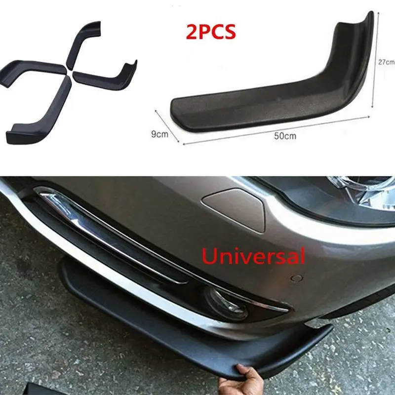 1 пара Универсальный Черный Автомобильный передний дефлектор спойлер