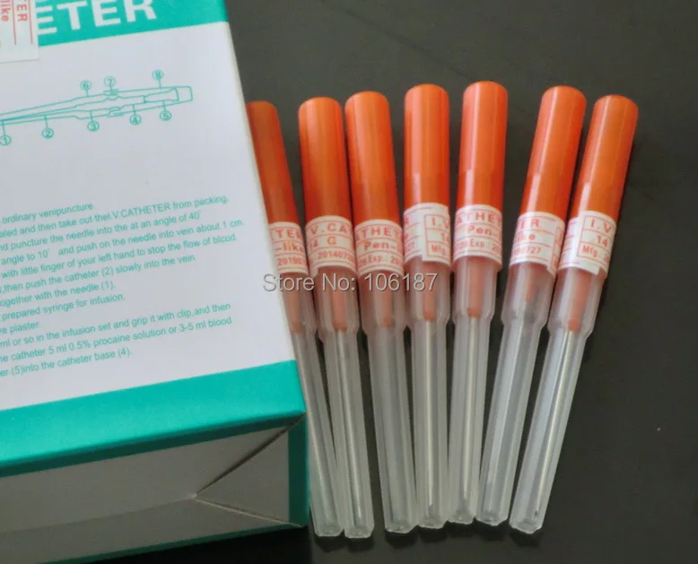 

14G I.V. Catheter Tattoo Piercing Needles with Box Tattoo Piercing Sewing Needles