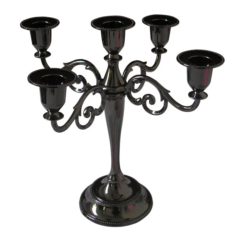 Ever Perfect 5 Branch Candelabrum Candelabra Candle Holder Candle Stand Metal Craft H26cm Metal