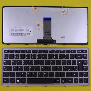 

Original new SP/Spanish laptop keyboard for LENOVO flex 14 G400S SLIVER FRAME BLACK Win8