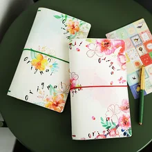 1 шт. Kawaii цветок расписание Note записная книжка Pad Sakura искусственная кожа еженедельник школьные офисные принадлежности канцелярские принадлежности BJB38