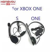 Original Black Wired Chat Chatting Gamer Headset Headsets Headphone With Mic For Xbox One for Microsoft XBOX ONE S Version 1