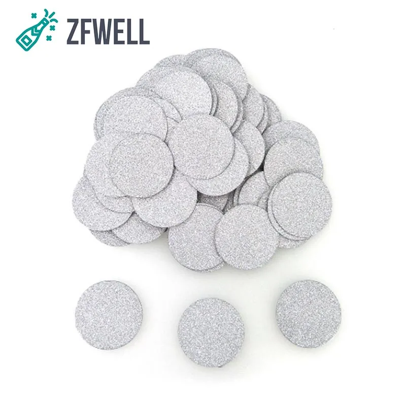 ZFWELL Papper конфетти круглые Блестки Свадебные помолвки день рождения конфетти 1 упаковка 100 штук декоративных items85 - Цвет: 3