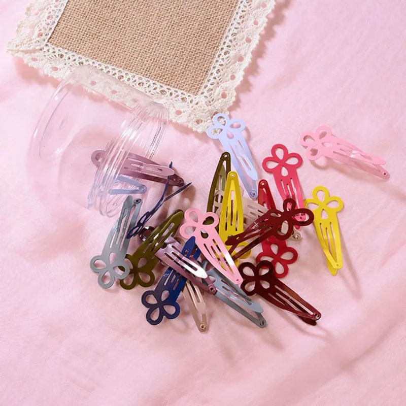 20Pcs Girls Hair Clips Cute Cartoon Shape Hair Pin Baby Girl Headwear Children Hairpin Princess Hair Accessories