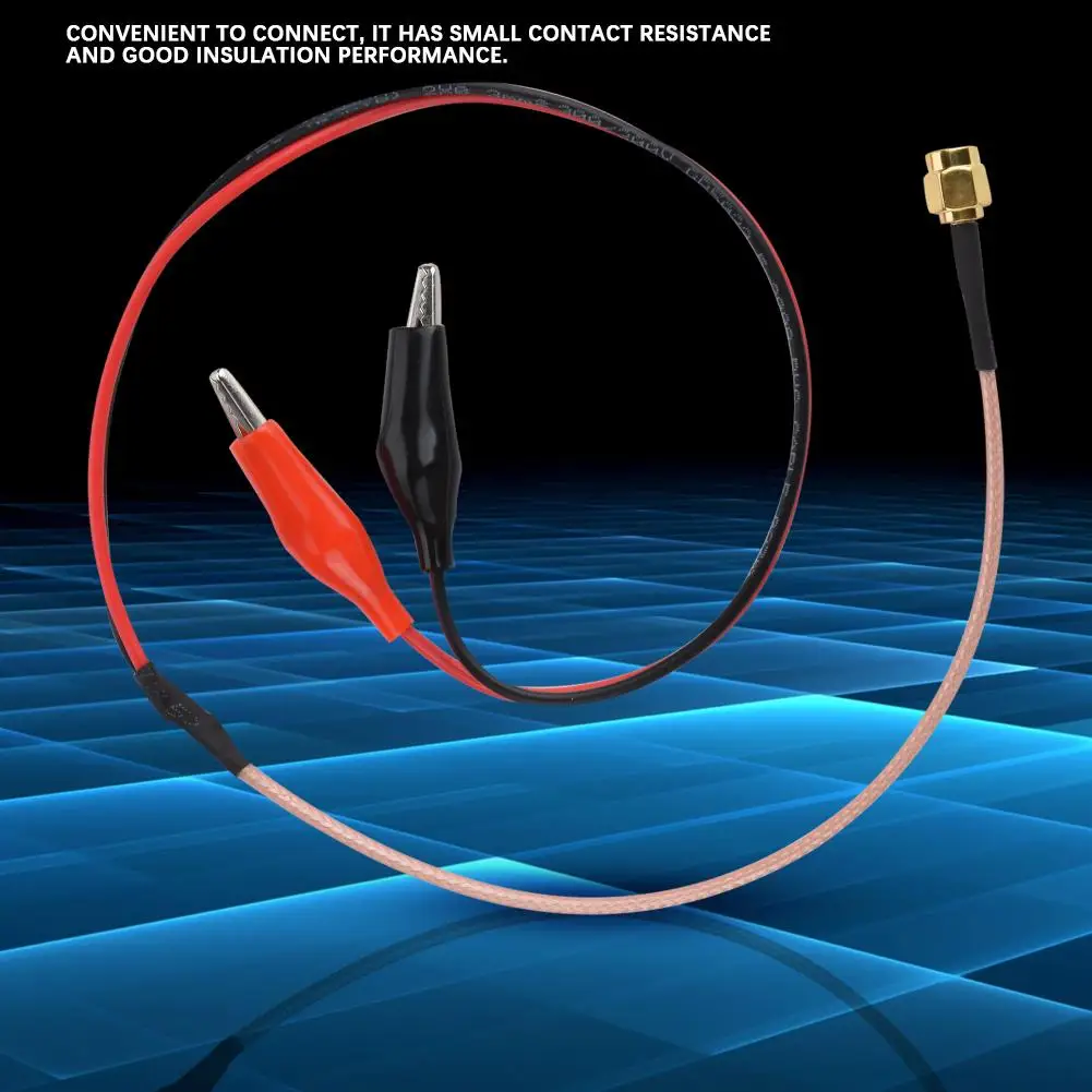 

Frequency Connection Cable Testing Cable Wire Radio Frequency Connection Cable Red Black Test Lead Testing Wire 52cm
