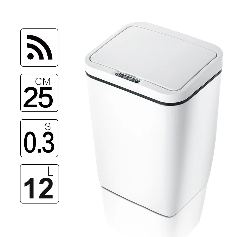 Автоматическая корзина для мусора Бесконтактный Интеллектуальный индукционный датчик движения кухонный широкий датчик открывания экологически чистое мусорное ведро - Цвет: DR-HW025
