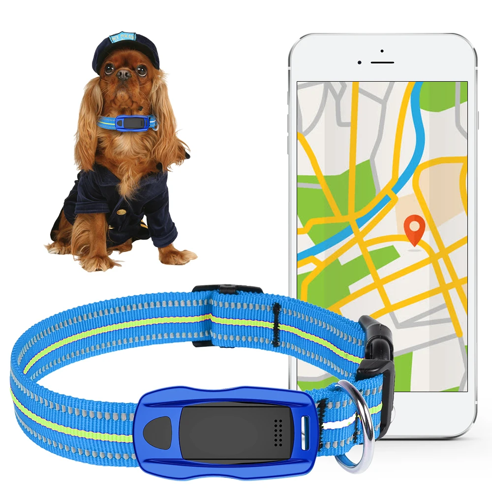 

Waterproof GPS Pets Tracker Collar LED Locator GSM WIFI LBS Real Time APP Tracking Alarm Device for Dogs Cats Anti-lost Geofence