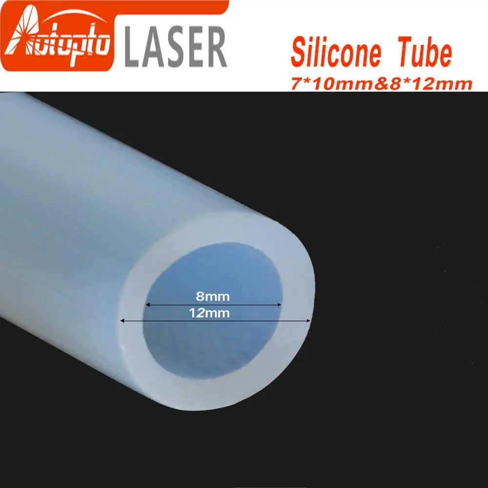 Silicone Tube 7x10mm 8x12mm Water Pipe Flexible Hose For Water Sensor & Water Pump & Water Chiller For CO2 Laser Cutting Machine