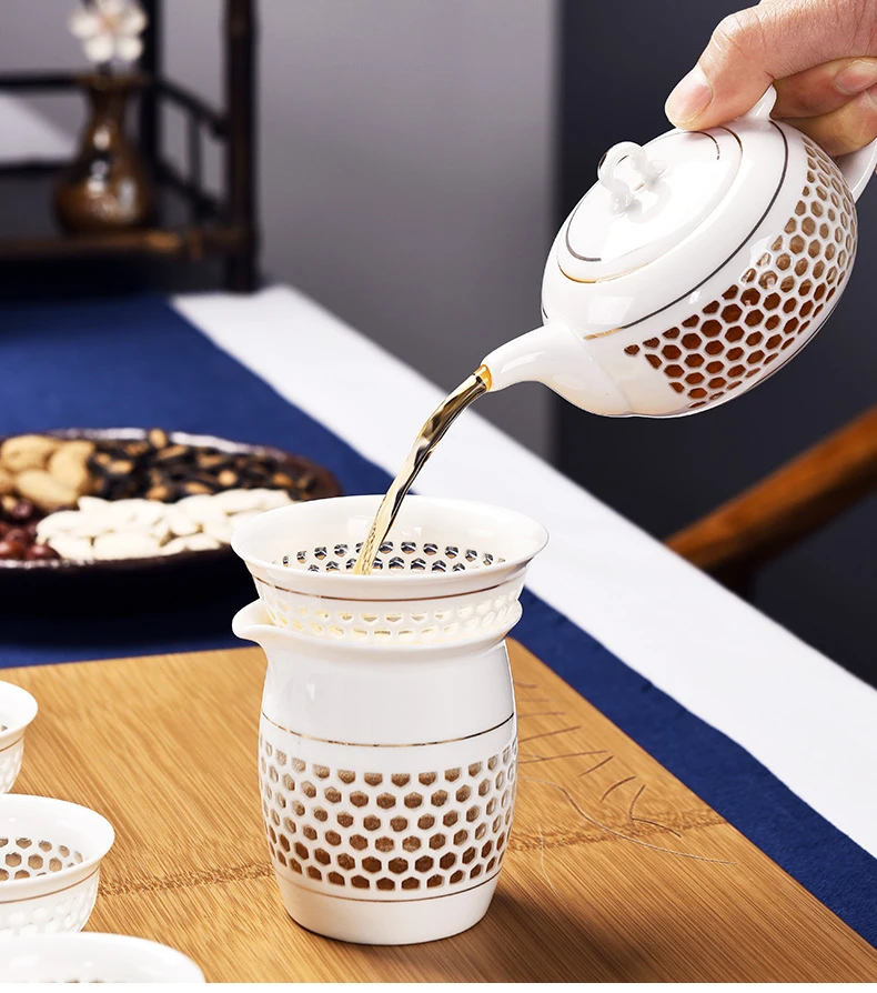 TANGPIN сине-белый изысканный керамический чайник чайники чайная чашка фарфор китайский чайный набор кунг-фу посуда для напитков