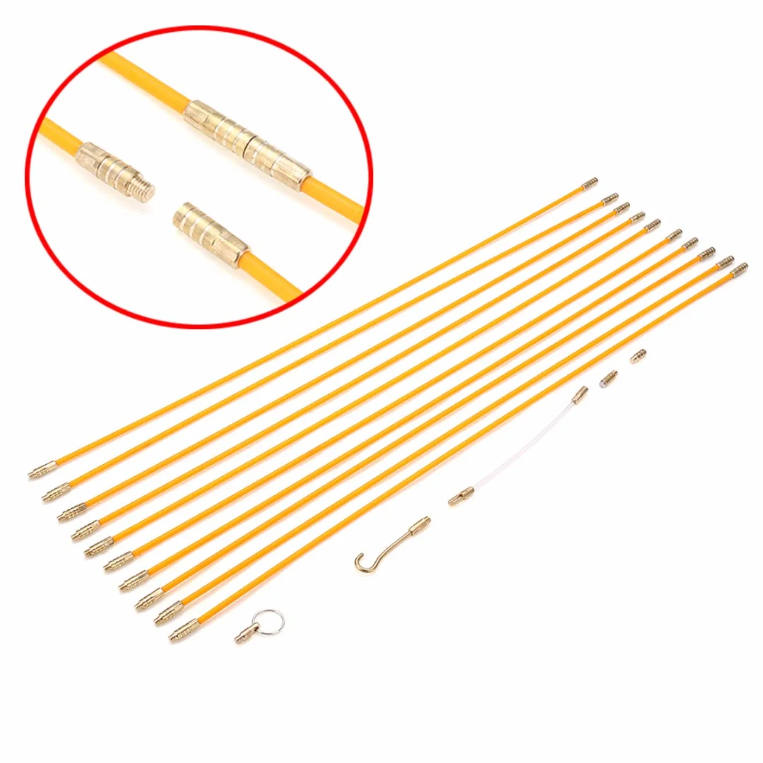 10pcs Pull Rods 580mm Length 4mm Dia with Quick Pulling Wire LED Light