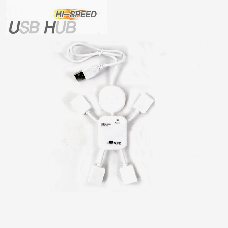 

New 4-Port Multiple High-Speed USB 2.0 Doll Hub Splitter Cable Adapter for Professional Computer Laptop Desktop free shipping