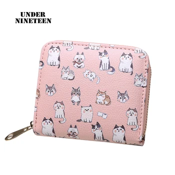 

Under Nineteen New Cute Kawaii Wallets Mini Fashion Women Girls Purse Card Holder Coin Purse Free Shipping Wholesale Custom
