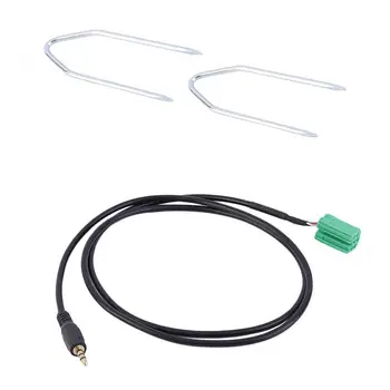 

New 3.5MM AUX Car Audio Input Adapter Cable with CD Removal Tool for Renault 2005-2011 Clio Megane