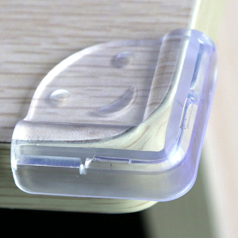 4pcs Baby Saftey Clear Glass Desk Table Edge Corner Cushion Protector Bumper Edge Corner Guards Saftey Cabinet Locks