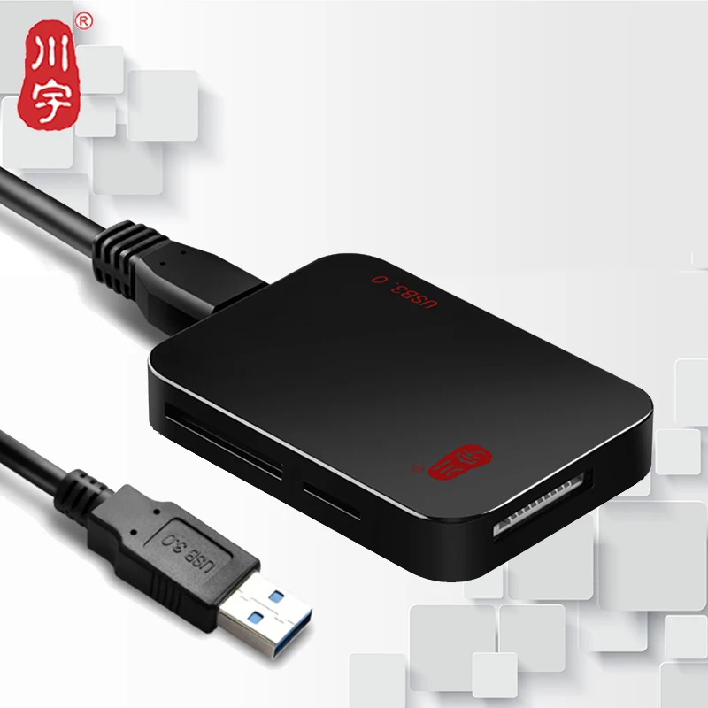 Кавау USB 3,0 Card Reader Max Поддержка 512 ГБ адаптер с Micro SD MS CF слот для карты SD карты памяти читатель C399