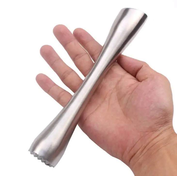 Stainless Steel Swizzle stick lemon Citrus Crushing Hammer Bartenders Tools Bar Broken Popsicle tools DIY Bar Tools SN2463