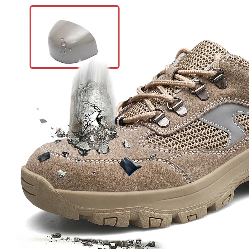 الأزياء البريطانية الرجال كبيرة الحجم مقدمة حذاء من المعدن أحذية أمان للعمل مكافحة ثقب منصة الأدوات الأمن أحذية لينة أحذية جلدية