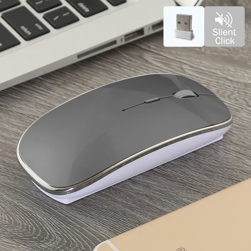 Bluetooth мышь для Mac 2 4 ГГц беспроводная Xiaomi muis draadloos Бесшумная игровая Macbook Dell Acer