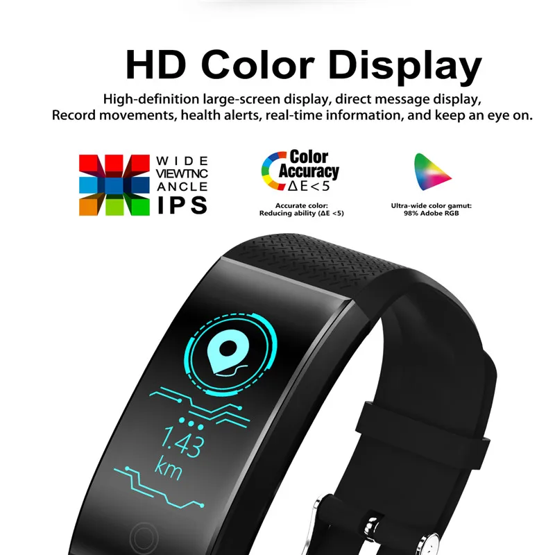  LIGE Smart Bracelet IP68 Waterproof sport Watch Heart Rate Blood Pressure Pedometer Wristband Fitne - 33038999196