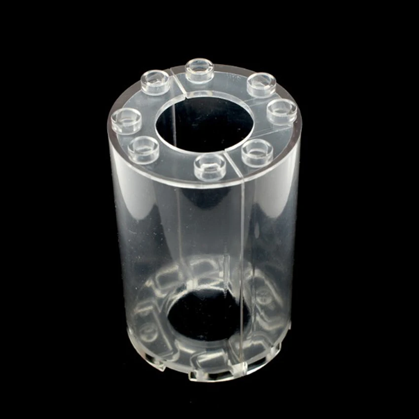 Smartable Transparent Cylinder 2x4x5 детали блоков игрушки для детей совместимы со всеми брендами