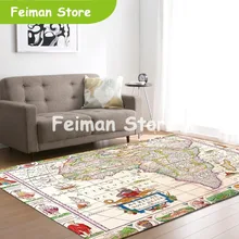 Большой мир карта ковры ковер спальня дети ребенок играть ползать коврик пены памяти место коврики ковер для гостиной дома декоративные