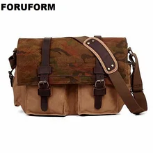 Винтажная Новинка, Высококачественная холщовая мужская сумка через плечо, Повседневная сумка, Холщовая Сумка на плечо для ноутбука, Мужская LI-1629