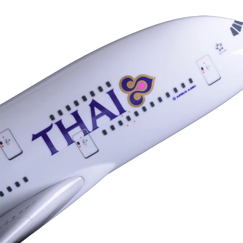 45 см смолы авиакомпаний Таиланда модель самолета тайский Аэробус A380 дыхательные