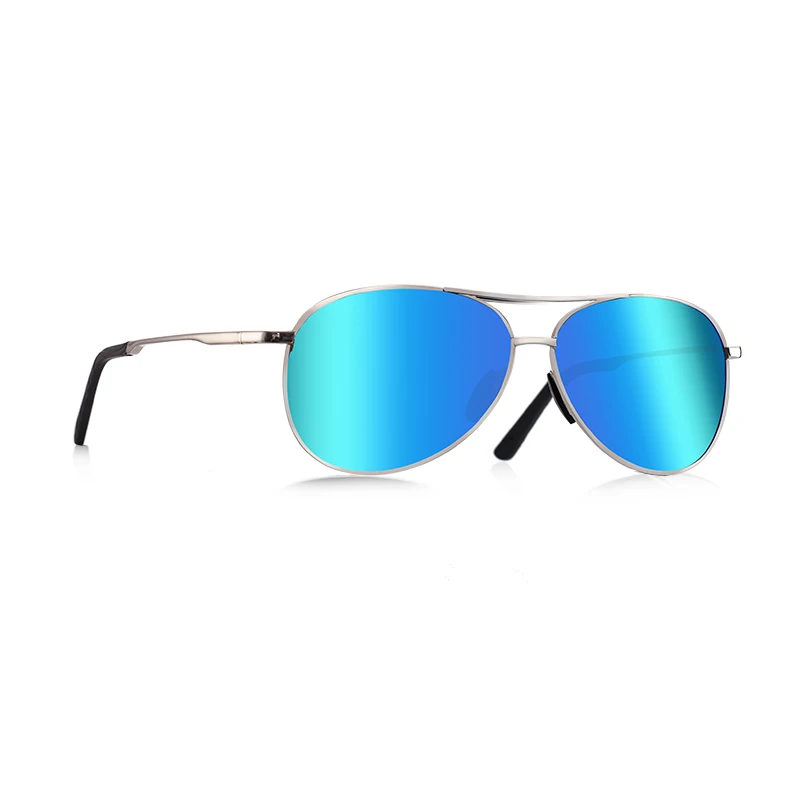 AOFLY дизайн мужские классические солнцезащитные очки пилота Поляризованные, очки авиаторы Модные солнцезащитные очки для мужчин вождения UV400 защита AF8208 - Цвет линз: C5Blue Mirror