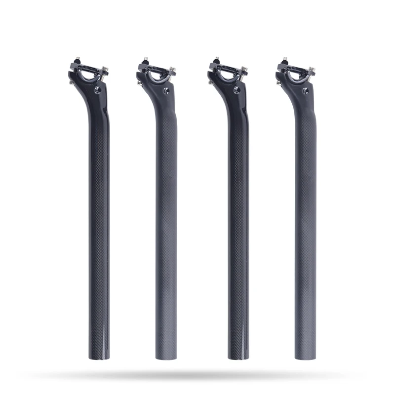 

bike carbon fiber bicycle seatpost MTB road bike parts mountain rod seat post 3k matte 27.2/30.8 /31.6 *400MM offset Road Stud