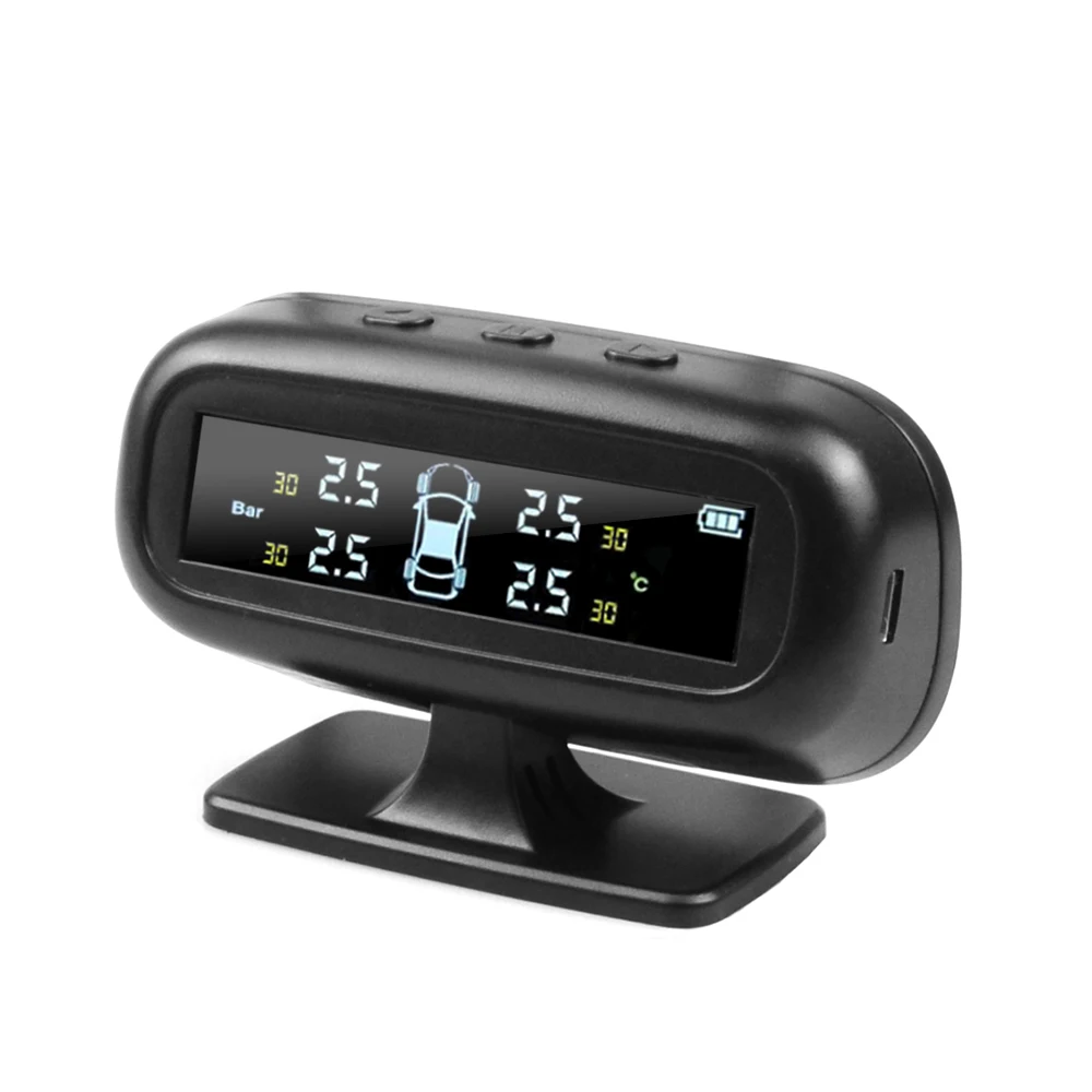 Universally For Cars Solar TPMS Car Tire Pressure Alarm Monitor System Display Temperature Warning Fuel Save With 4 Sensors car tire pressure monitor,car tire pressure sensor
