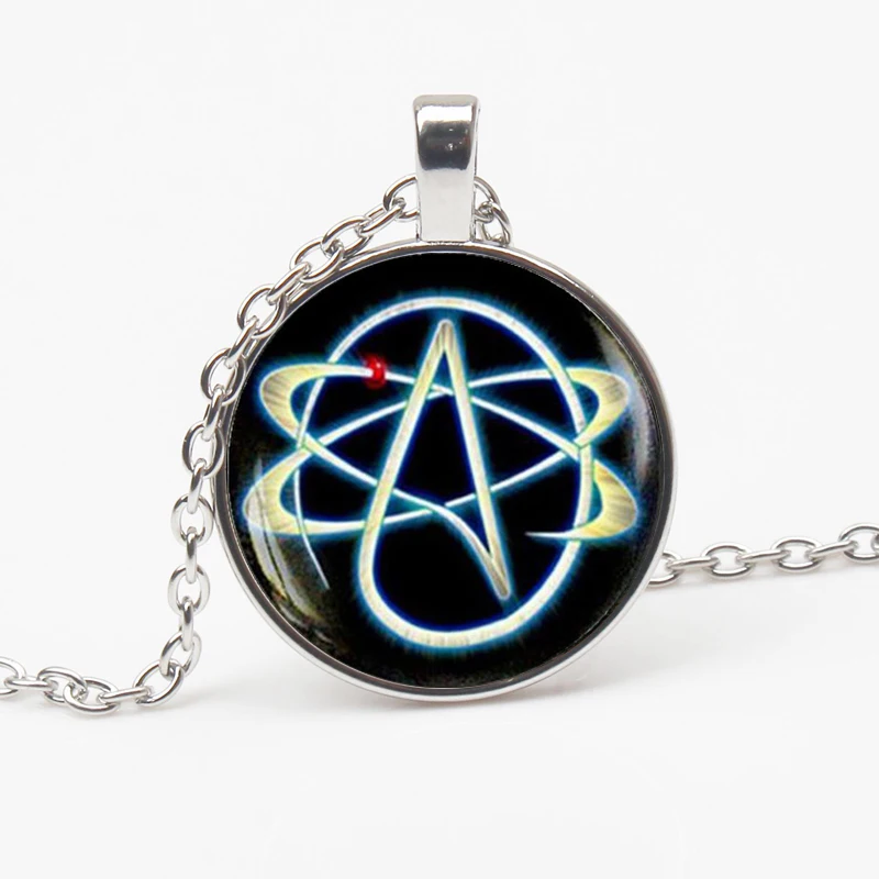 Колье символ атеиста в наличии 3 цвета кулон Atom бижутерия Atheist без колье с кулоном
