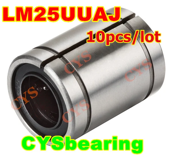 10pcs/lot 25mm shaft 25mm*40mm*59mm 25x40x59mm LM25UUAJ LM25AJ LM25UU ...