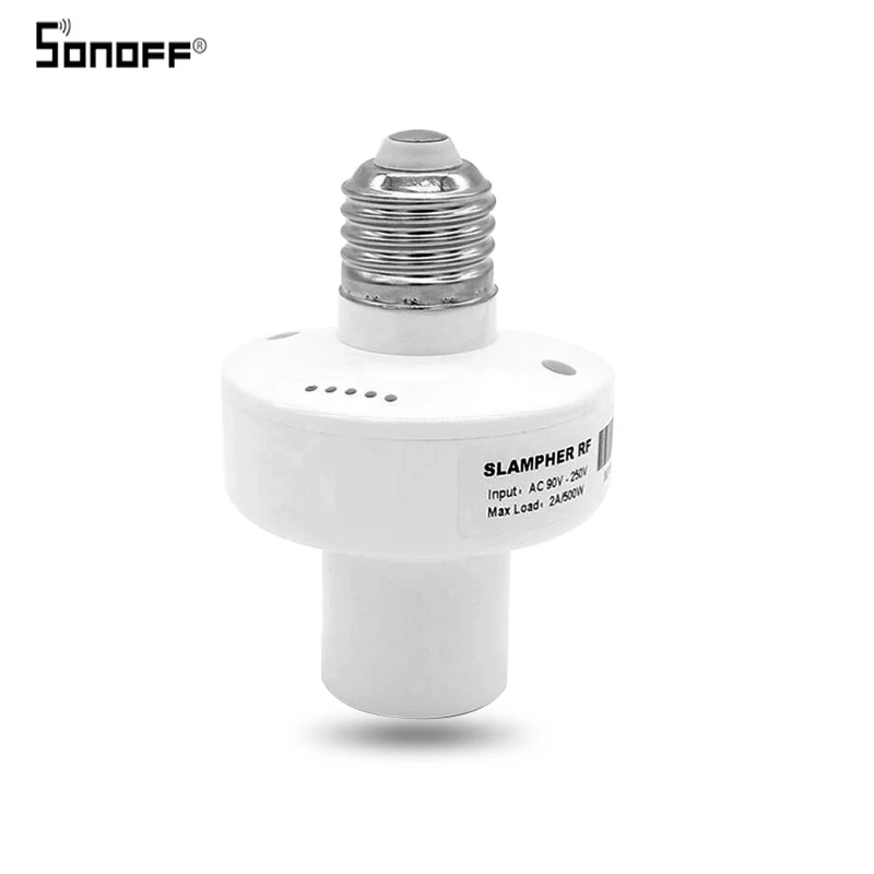 

E27 Slampher RF WiFi 433MHz Wireless Smart Light Lamp Bulb Holder Remote Control Smart Home Automation Modules via phone